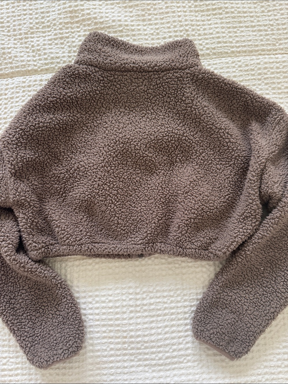 Skims Teddy crop zip up sweatshirt - Picture 4 of 4